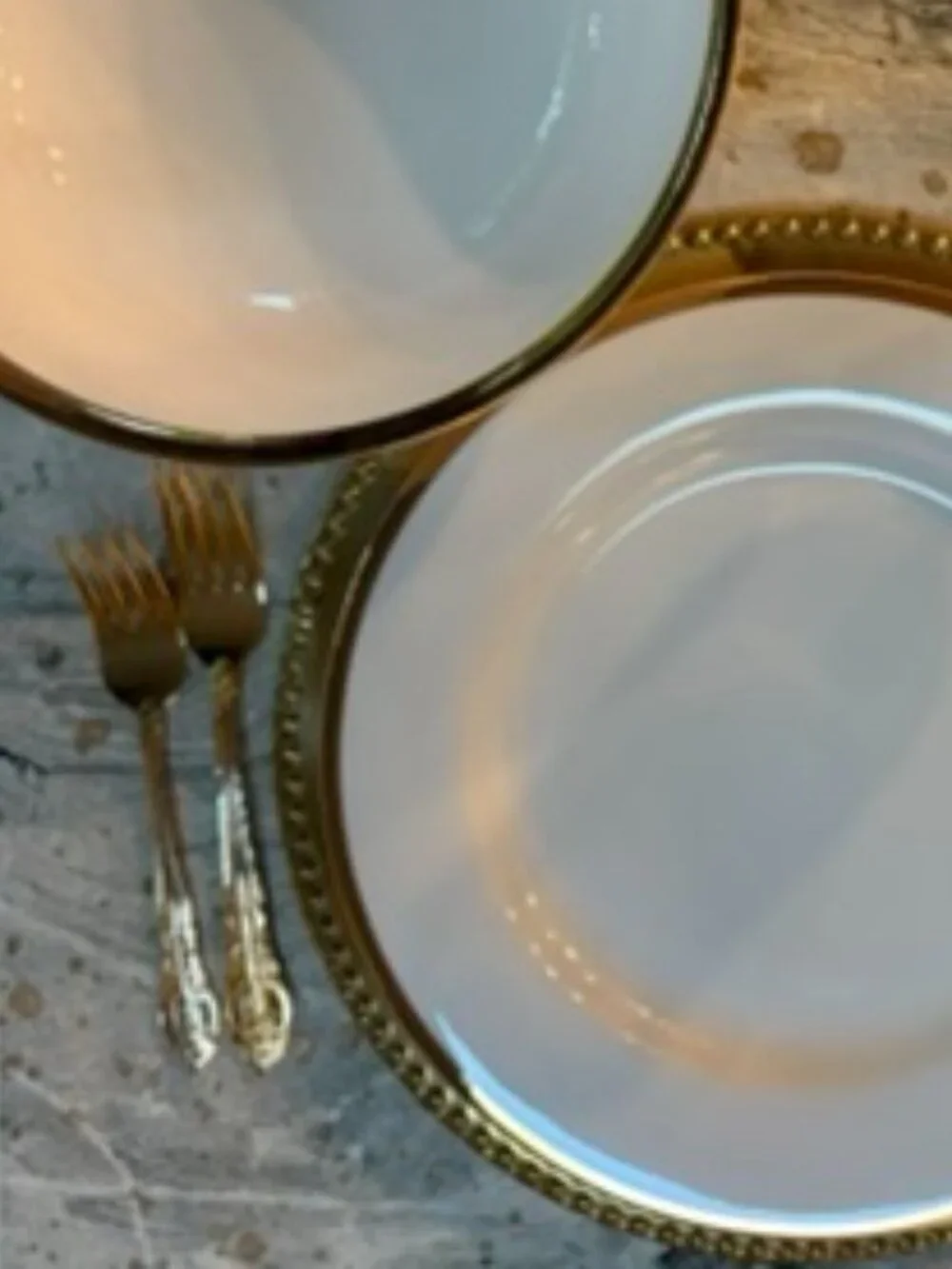 H.F. LTD Versailles 24kt Gold plated Stainless Flatware Set NWB